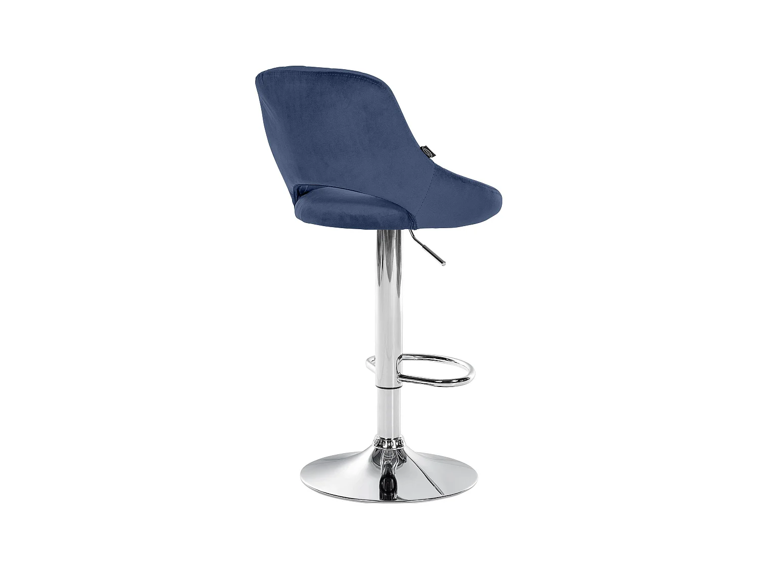 Lot de 2  Tabouret de bar - Velours - Bleu - Milet