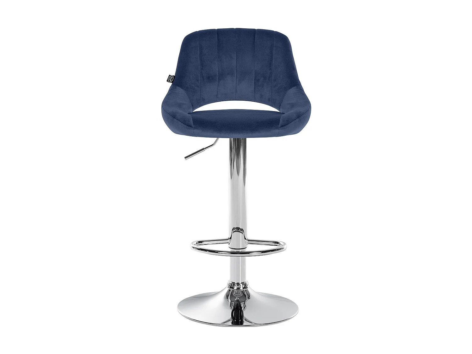 Lot de 2  Tabouret de bar - Velours - Bleu - Milet