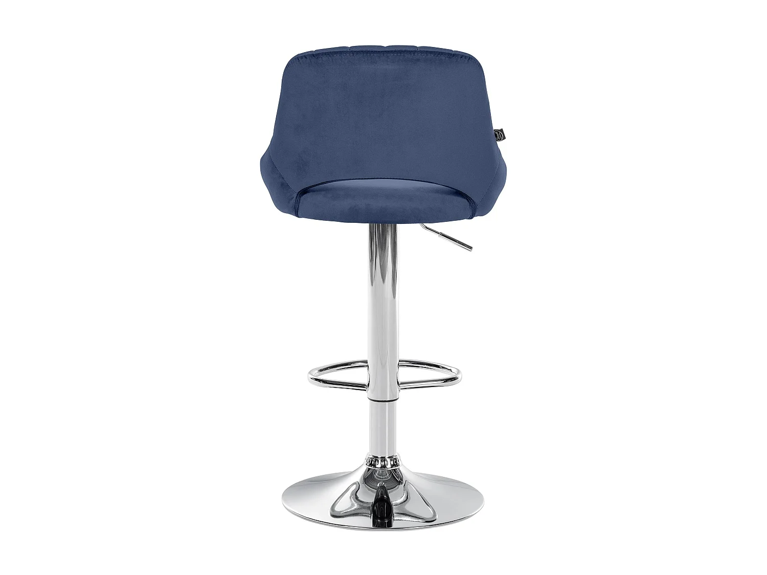 Lot de 2  Tabouret de bar - Velours - Bleu - Milet