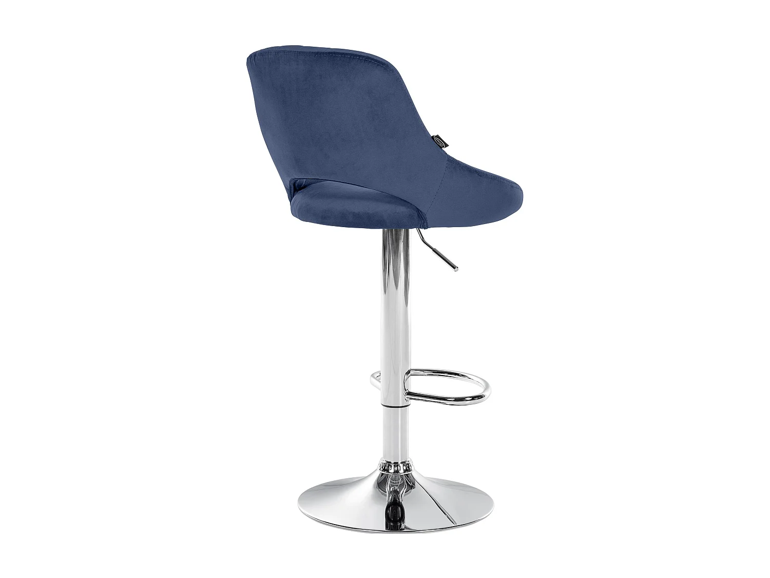 Lot de 2  Tabouret de bar - Velours - Bleu - Milet