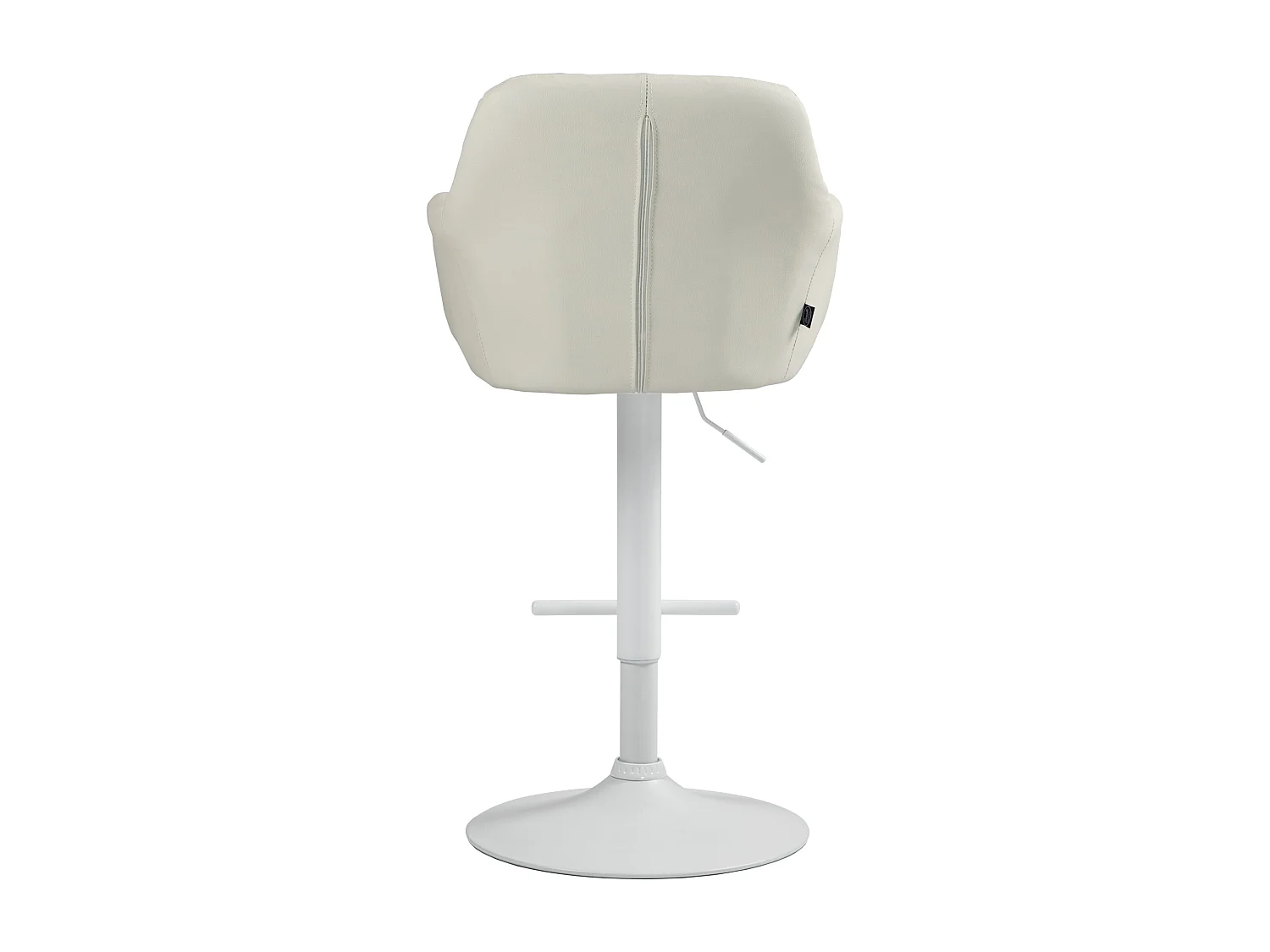 Tabouret de bar - Similicuir - Crème - Natoma