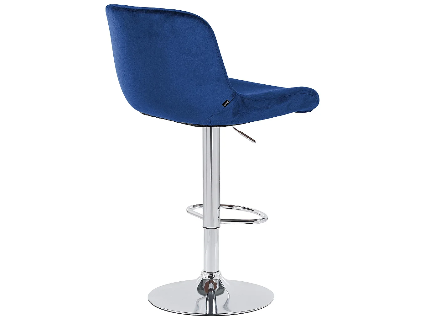 Tabouret de bar - Velours - Bleu - Solon
