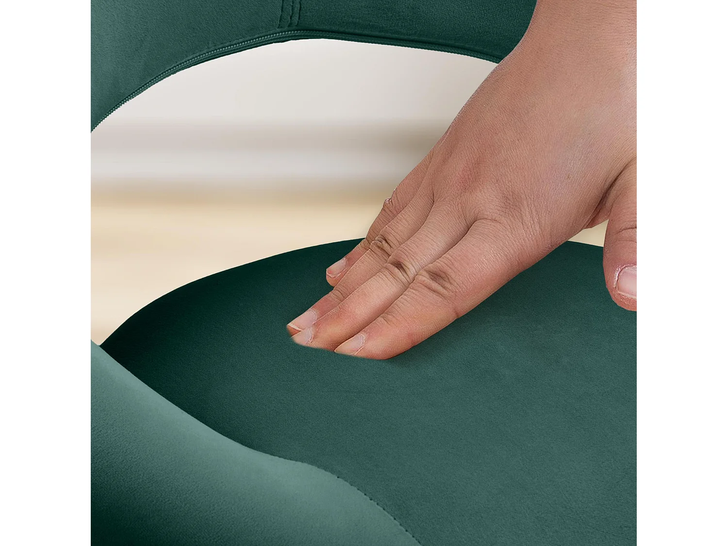 Tabouret de bar - Velours & Noir - Vert - Olinda