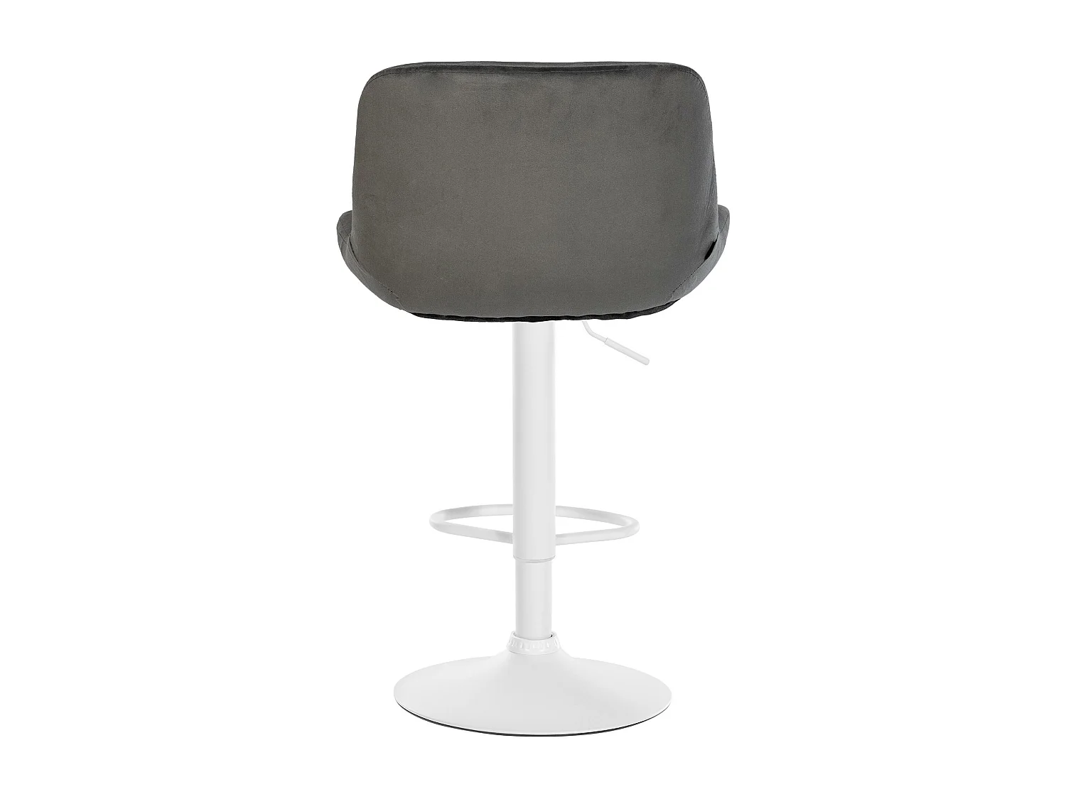 Tabouret de bar - Velours - Gris foncé - Solon