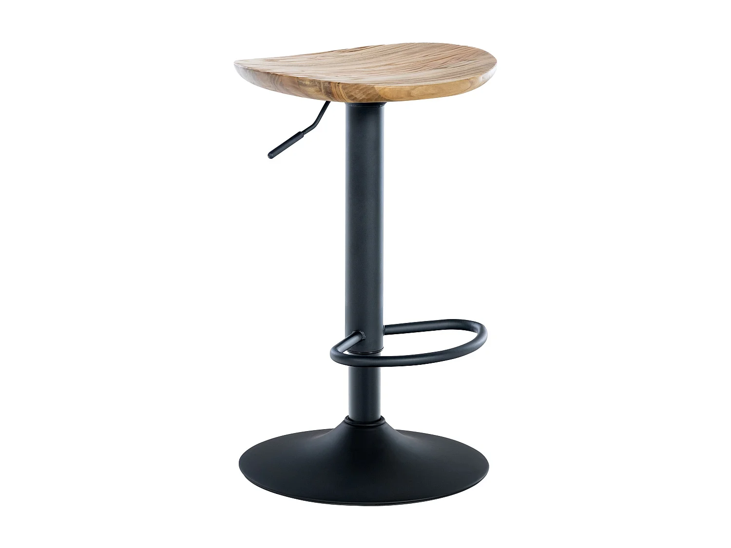 Lot de 4  Tabouret de bar - Bois - Nature - Skelde