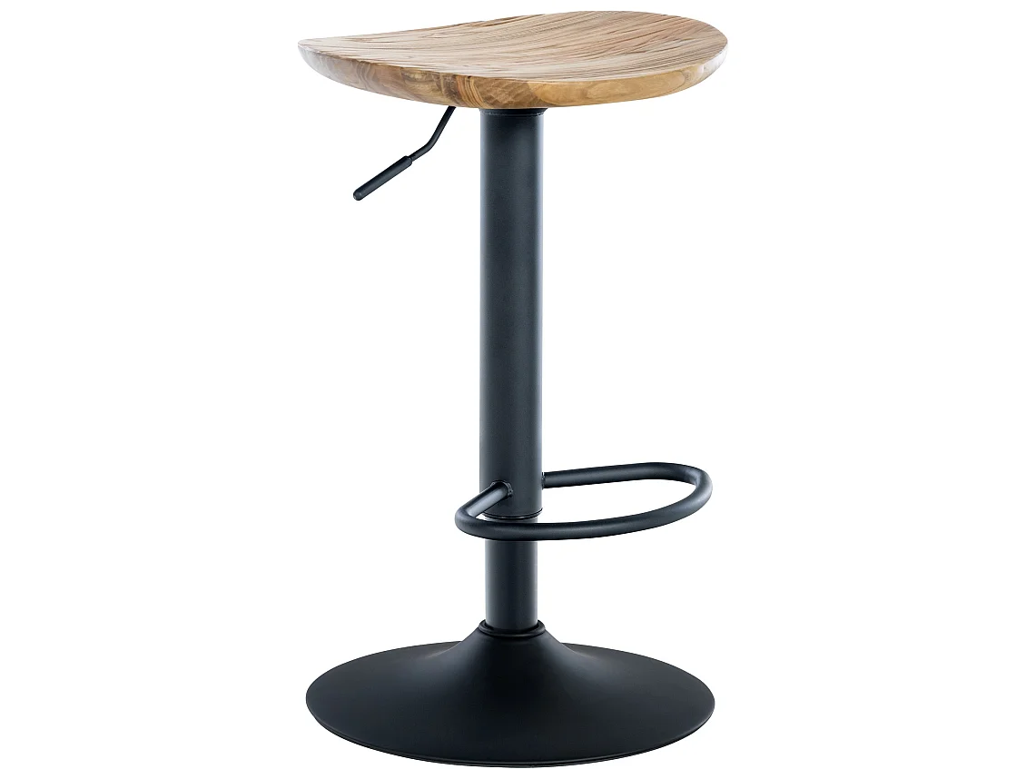 Lot de 4  Tabouret de bar - Bois - Nature - Skelde