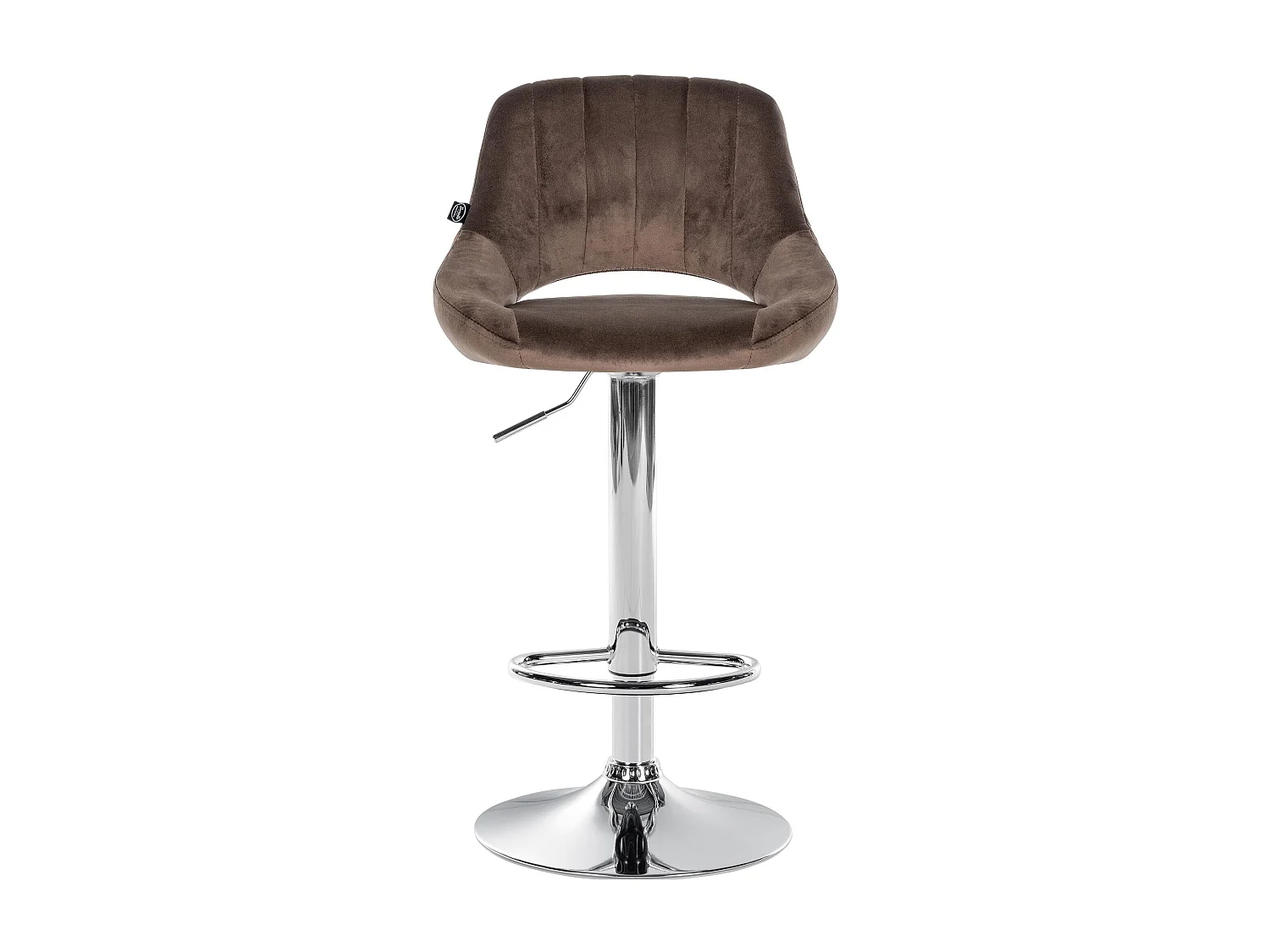 Lot de 2  Tabouret de bar - Velours - Marron - Milet
