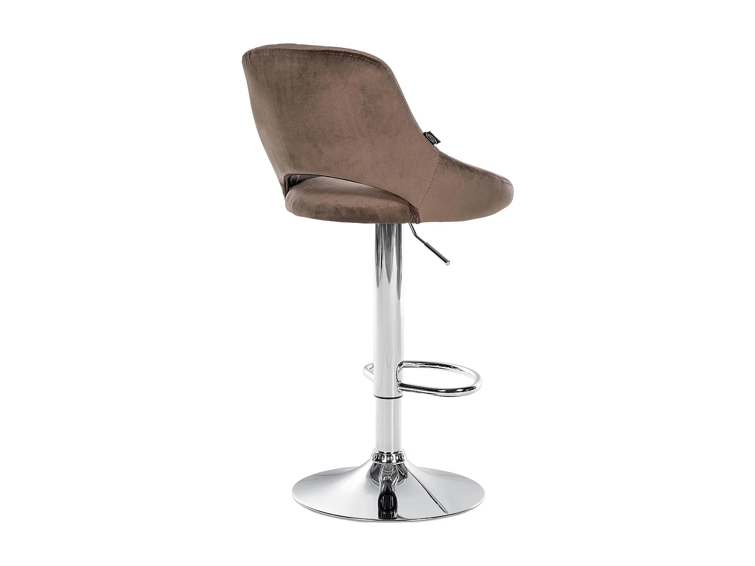 Lot de 2  Tabouret de bar - Velours - Marron - Milet