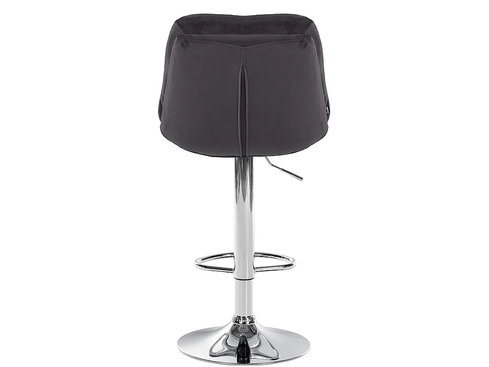 Tabouret de bar - Velours - Noir - Laurel