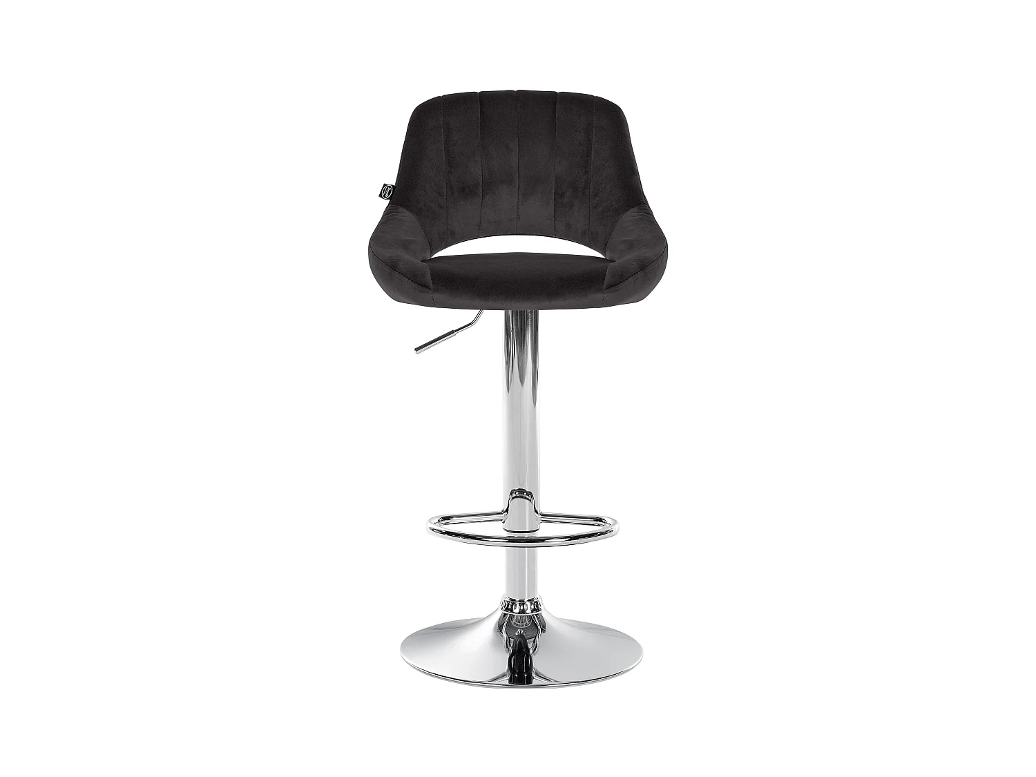 Lot de 2  Tabouret de bar - Velours - Noir - Milet