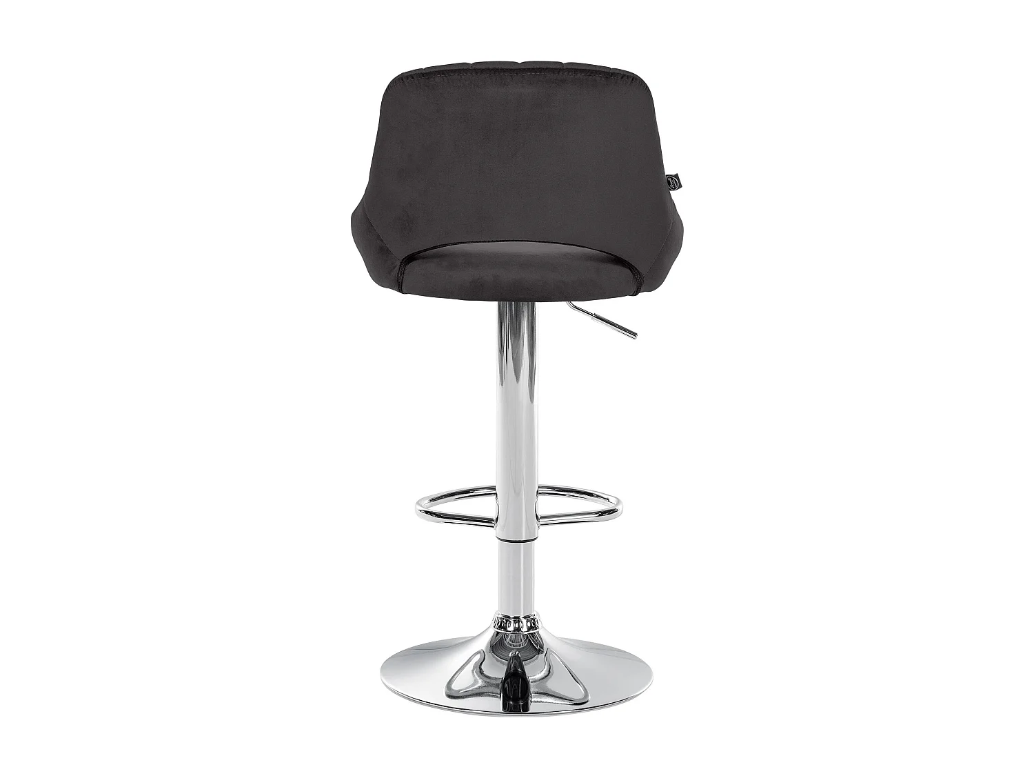 Lot de 2  Tabouret de bar - Velours - Noir - Milet