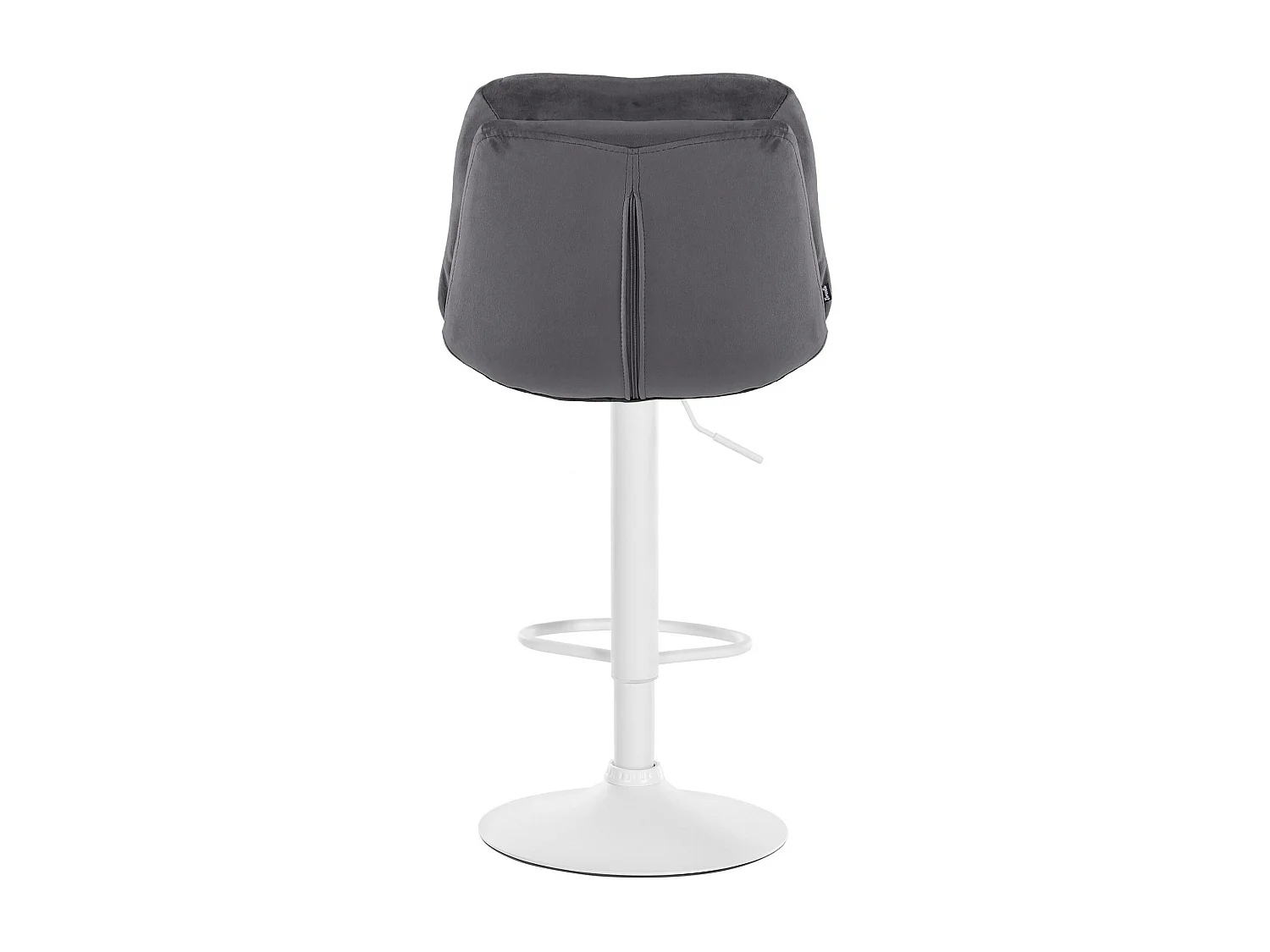 Tabouret de bar - Velours - Gris foncé - Laurel