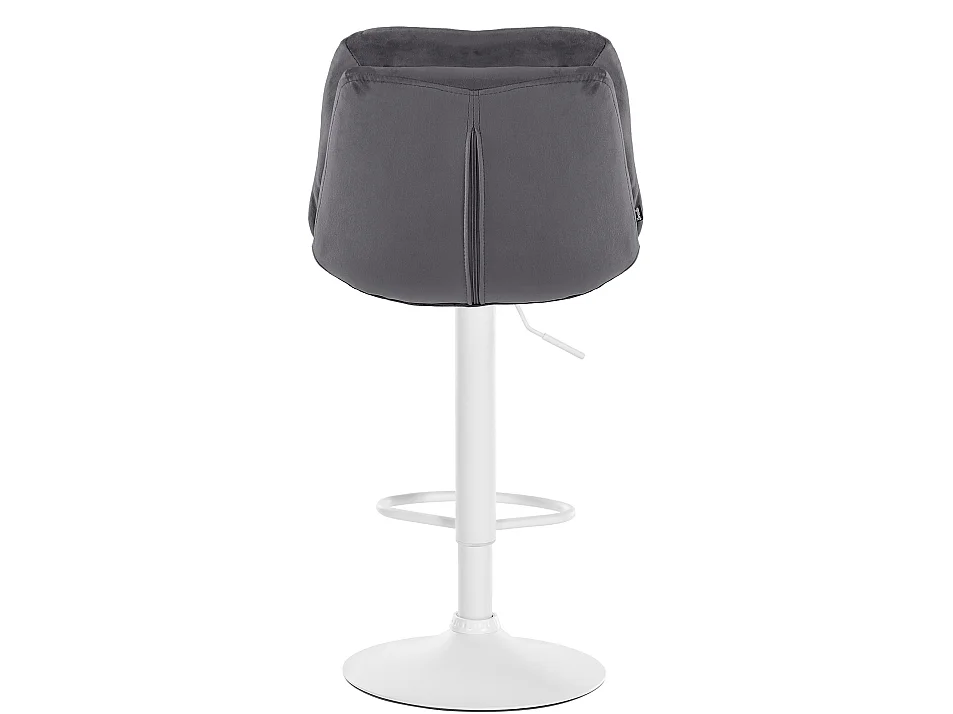 Tabouret de bar - Velours - Gris foncé - Laurel