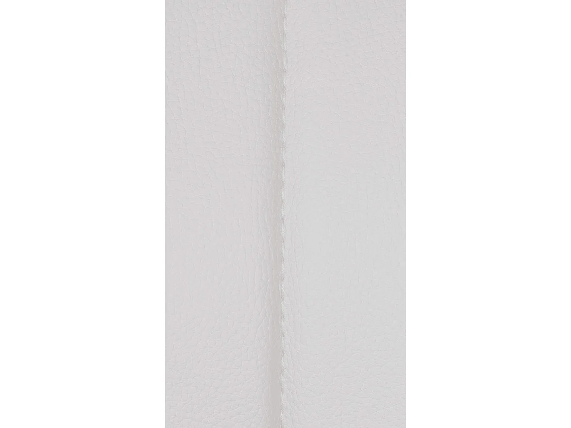 Tabouret de bar - Similicuir & Chrome - Blanc - Milet