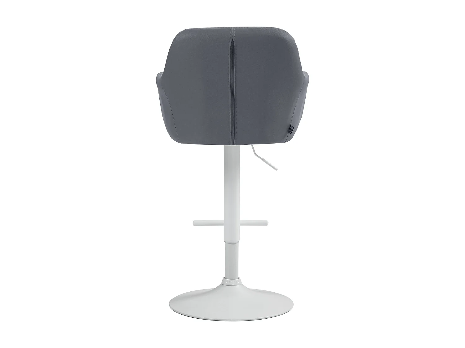 Tabouret de bar - Similicuir - Gris - Natoma