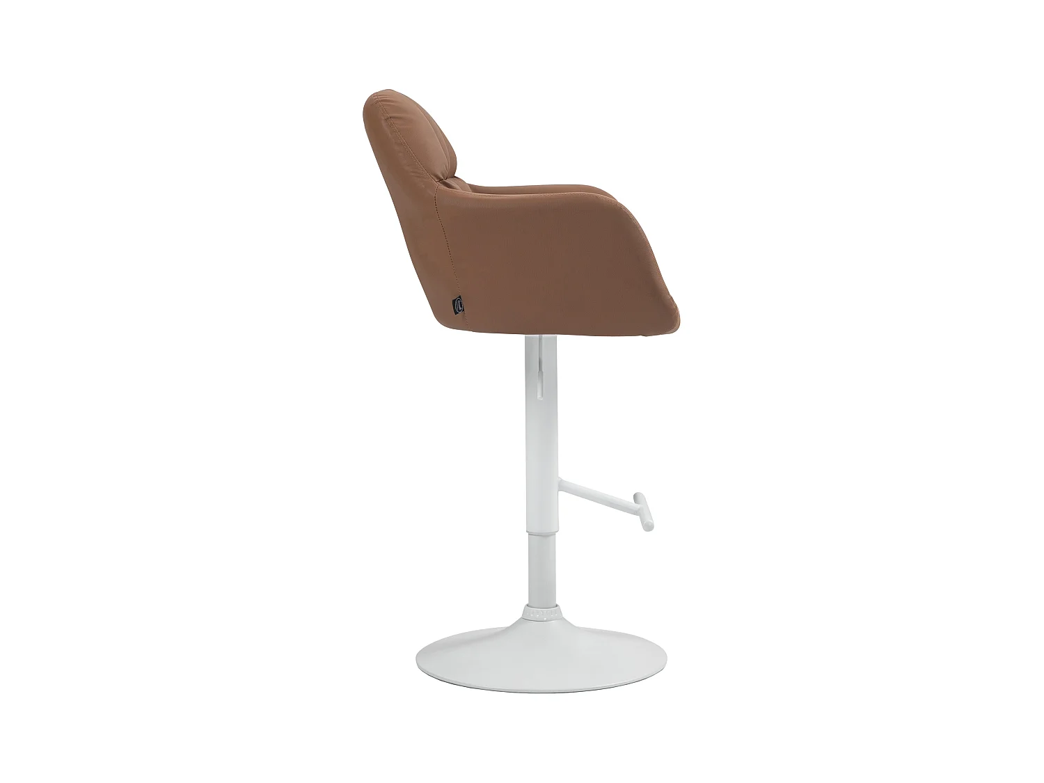 Tabouret de bar - Similicuir - Marron clair - Natoma