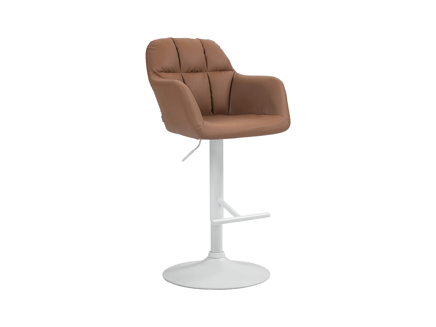 Tabouret de bar - Similicuir - Marron clair - Natoma