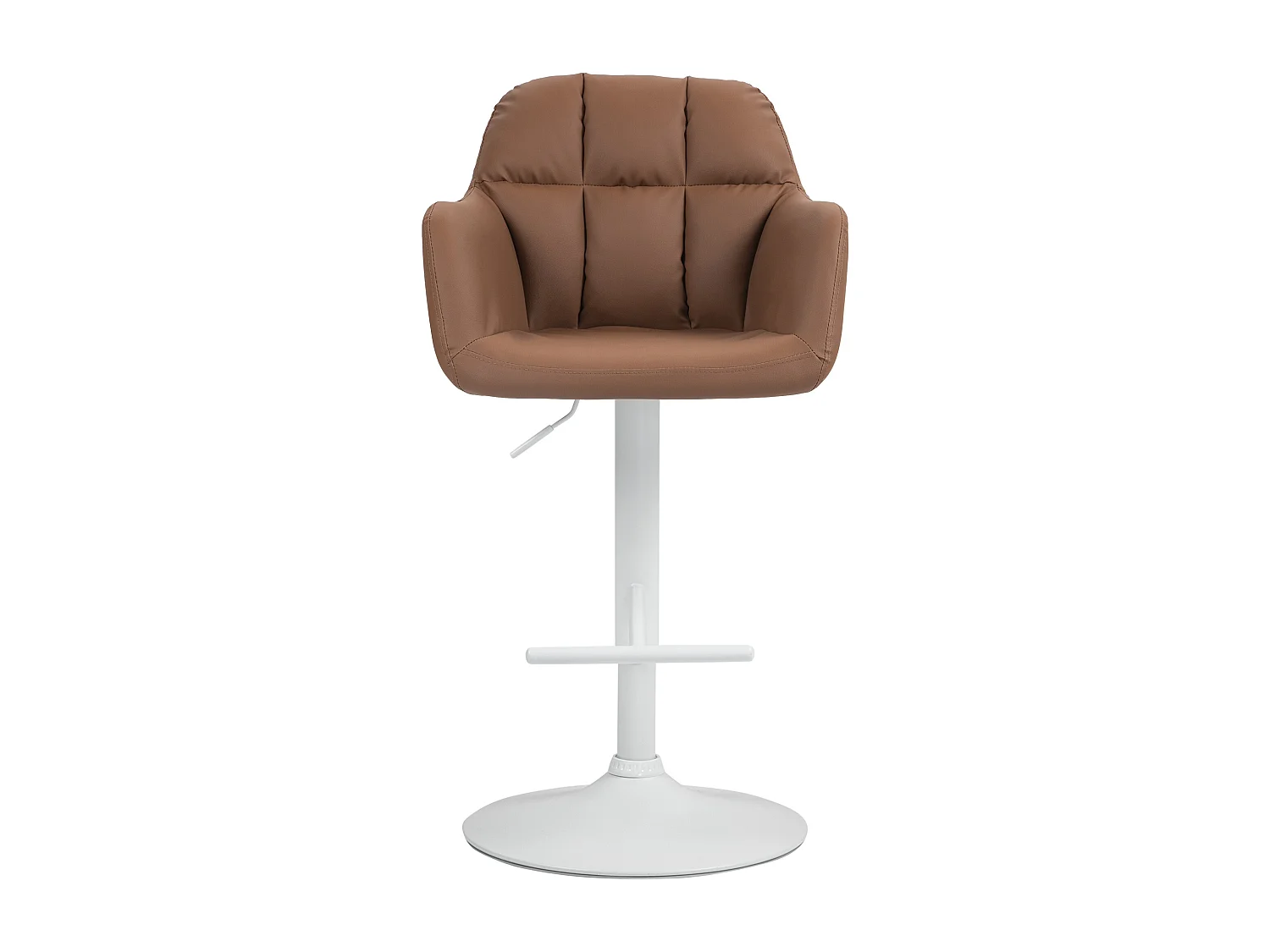 Tabouret de bar - Similicuir - Marron clair - Natoma