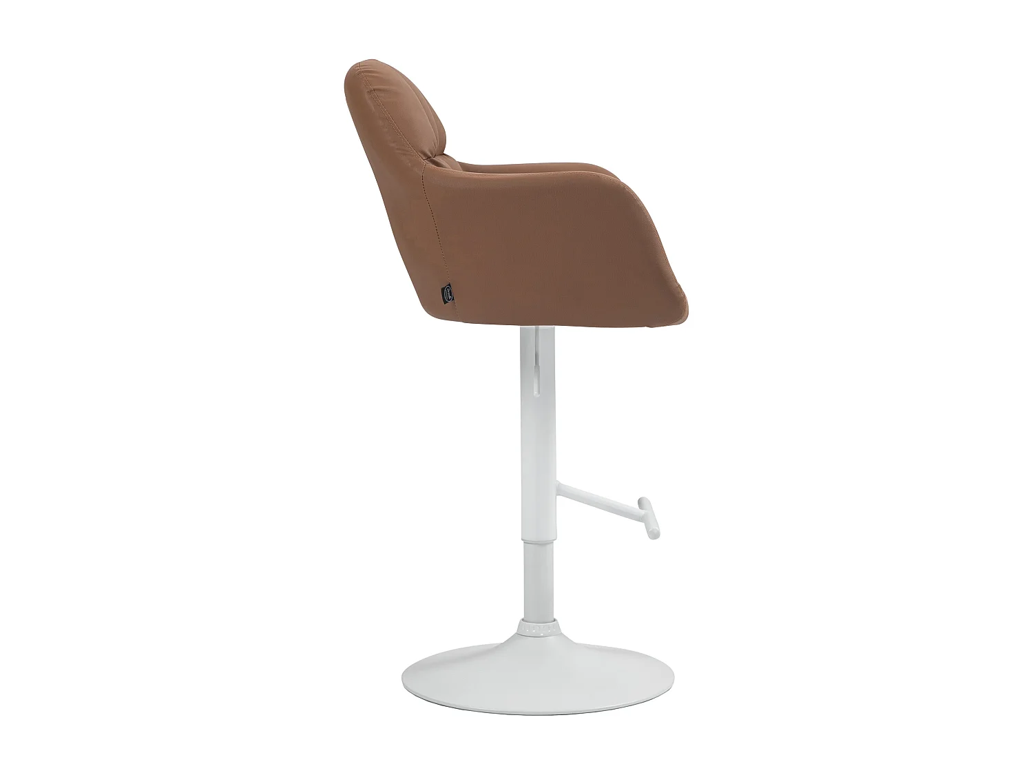 Tabouret de bar - Similicuir - Marron clair - Natoma