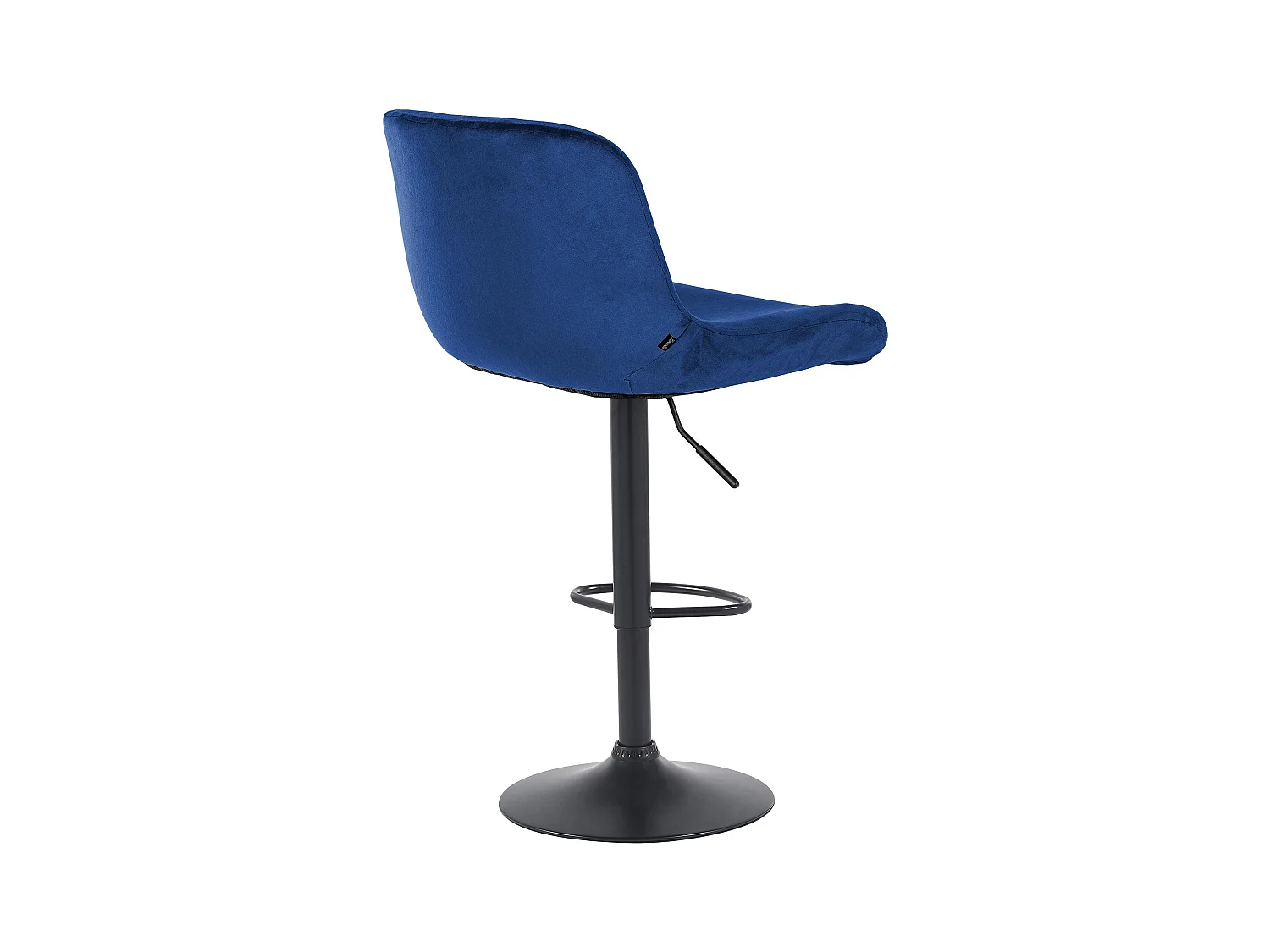 Tabouret de bar - Velours - Bleu - Solon