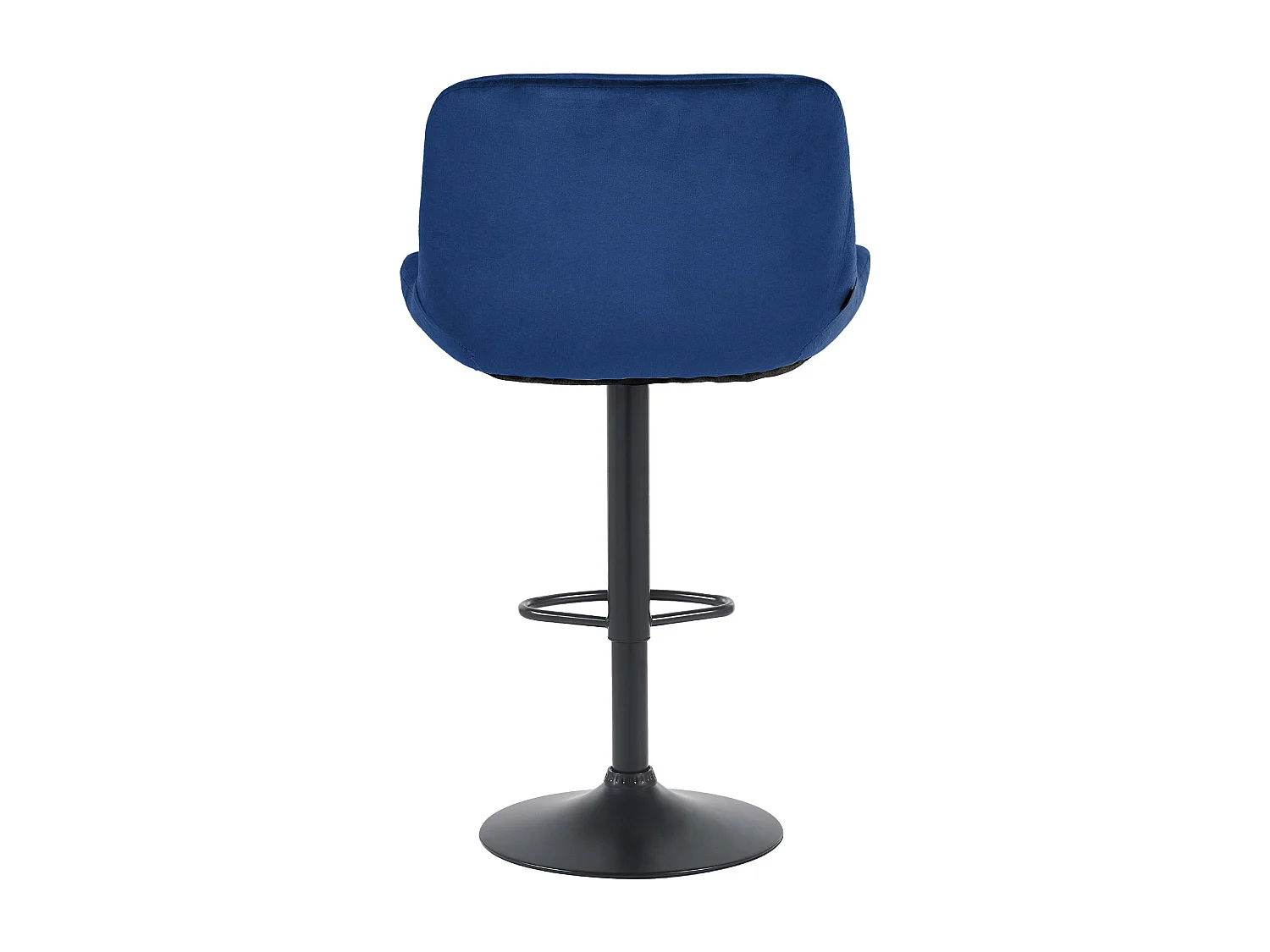 Tabouret de bar - Velours - Bleu - Solon