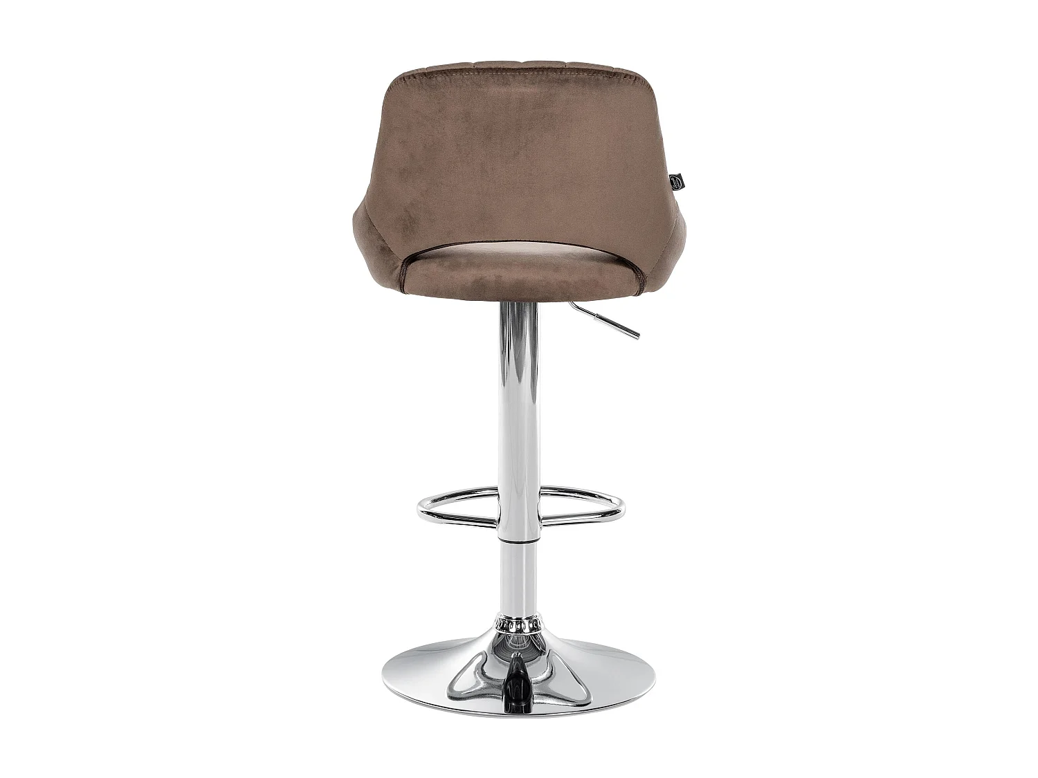 Tabouret de bar - Velours & Chrome - Marron - Milet
