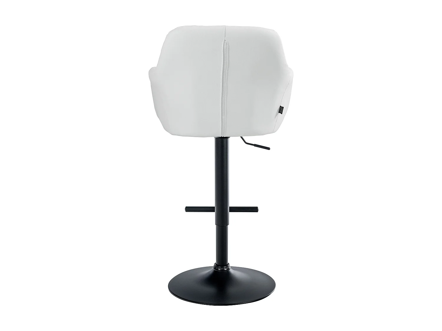 Tabouret de bar - Similicuir - Blanc - Natoma