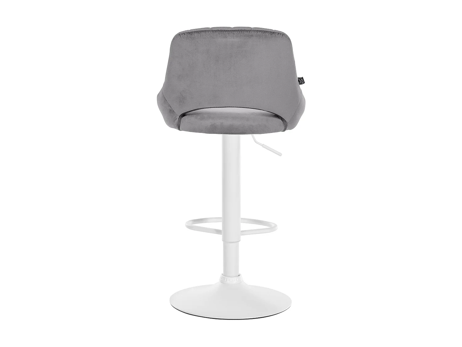 Lot de 2  Tabouret de bar - Velours - Gris foncé - Milet