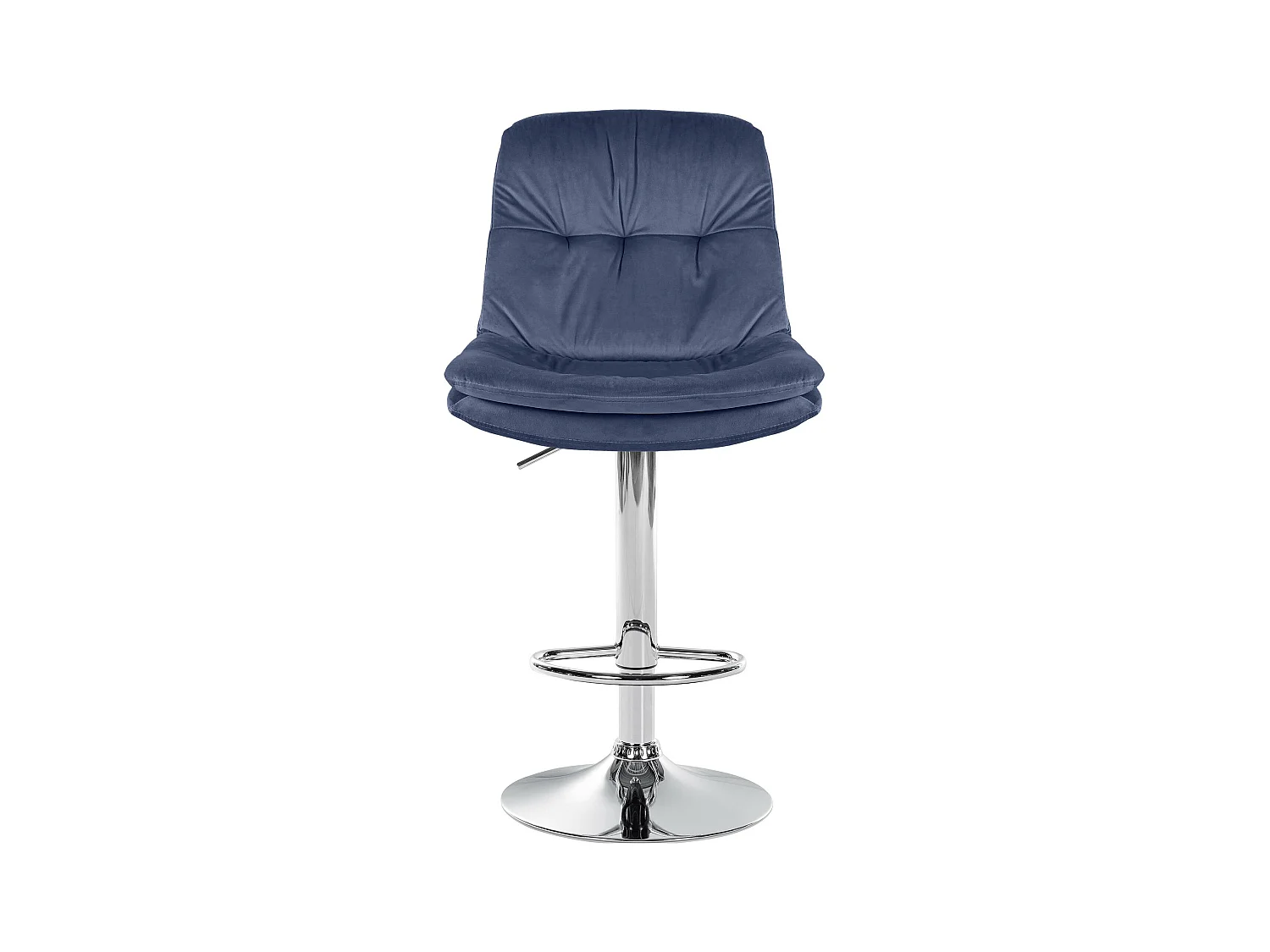 Tabouret de bar - Velours - Bleu - Laurel