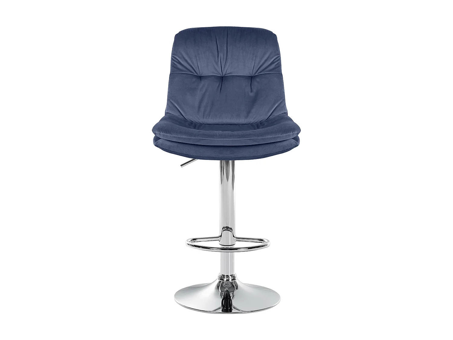 Tabouret de bar - Velours - Bleu - Laurel