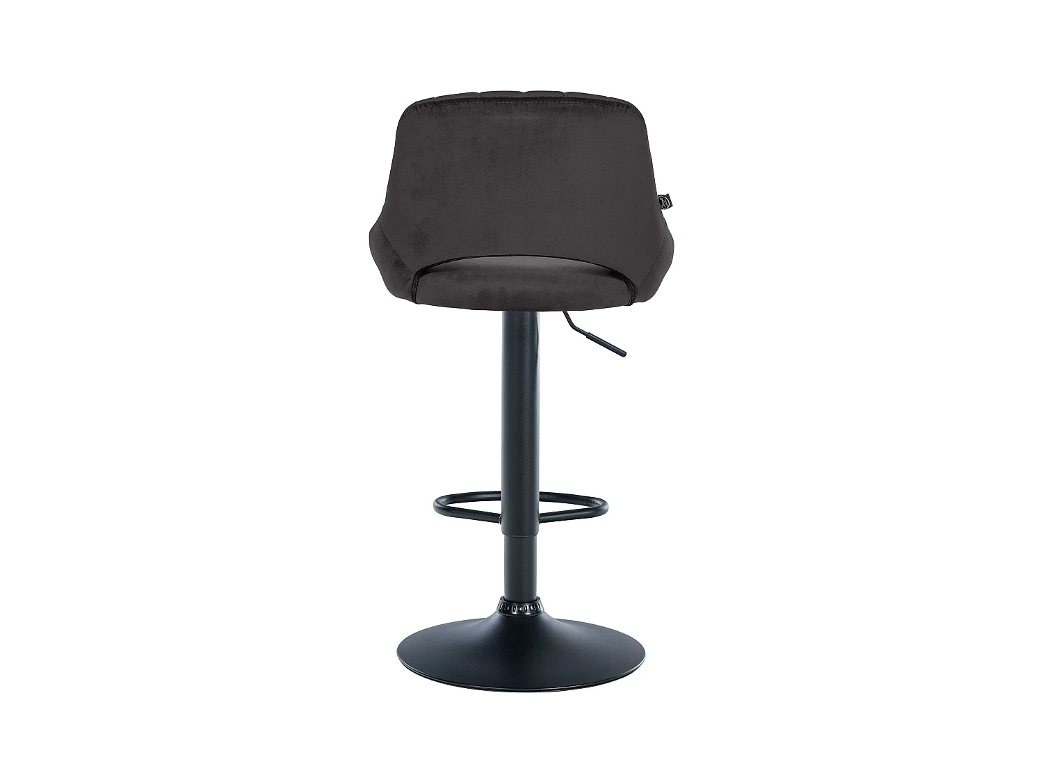 Tabouret de bar - Velours & Noir - Noir - Milet