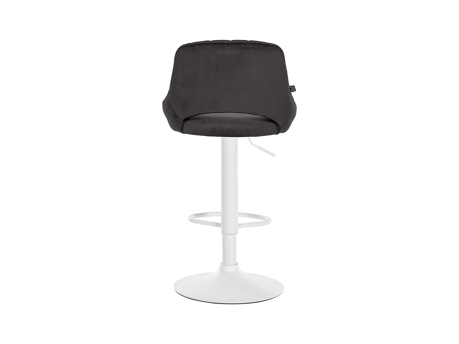 Lot de 2  Tabouret de bar - Velours - Noir - Milet