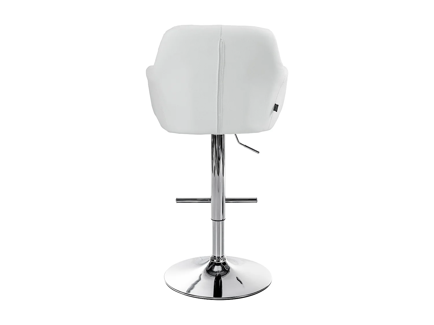 Tabouret de bar - Similicuir - Blanc - Natoma