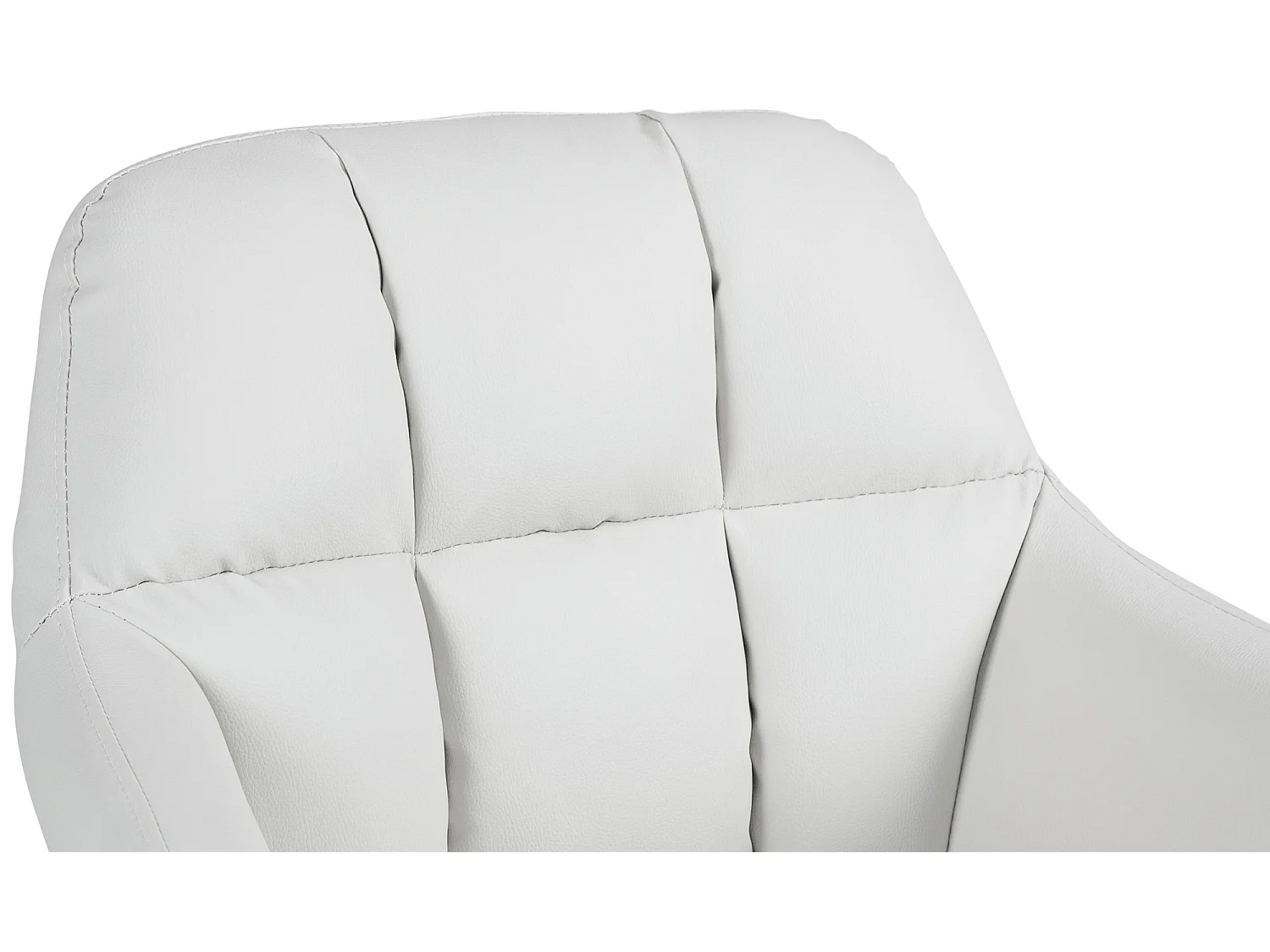 Tabouret de bar - Similicuir - Blanc - Natoma