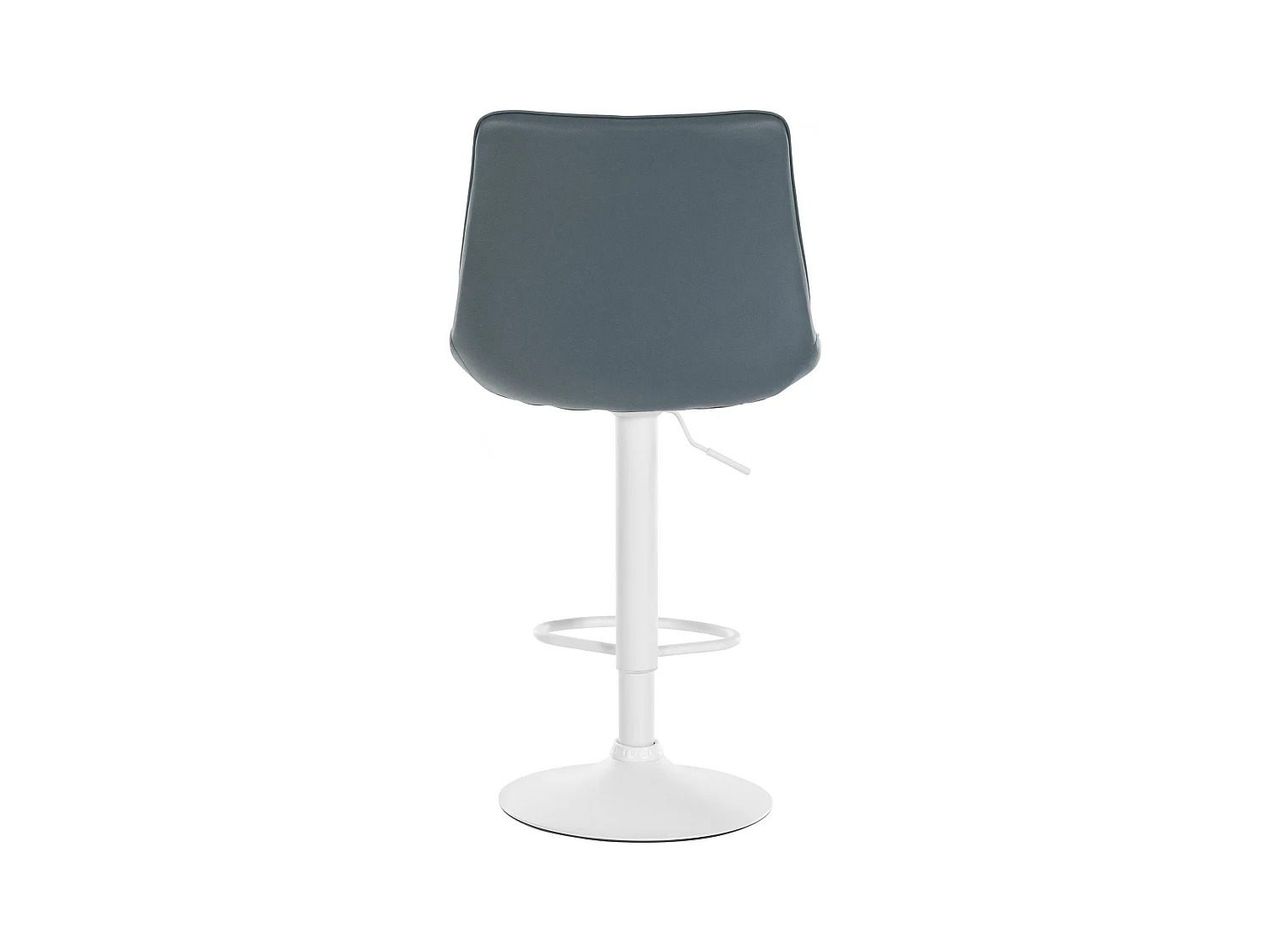 Lot de 2  Tabouret de bar - Similicuir - Gris - Toni