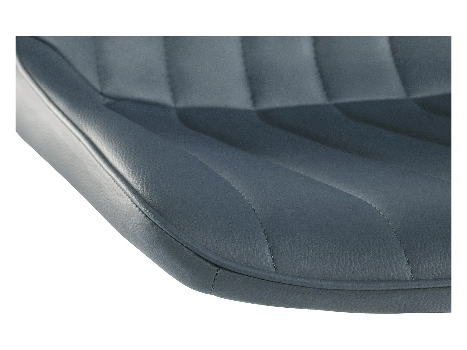 Lot de 2  Tabouret de bar - Similicuir - Gris - Toni