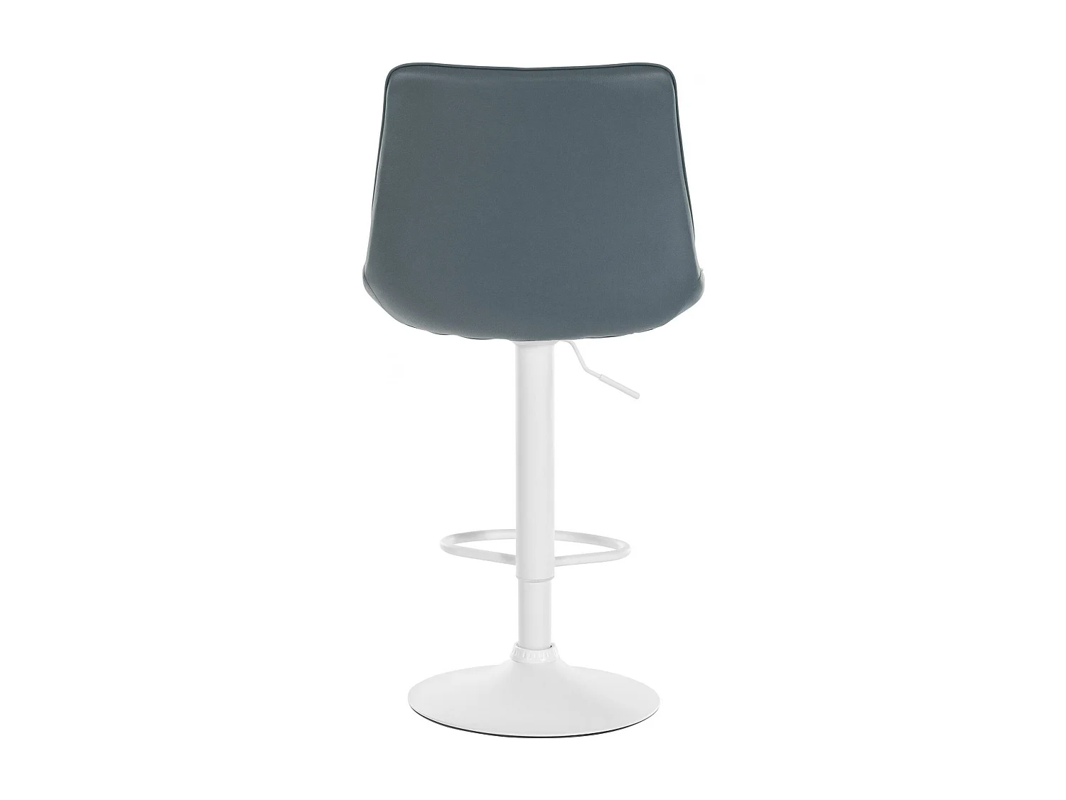 Lot de 2  Tabouret de bar - Similicuir - Gris - Toni