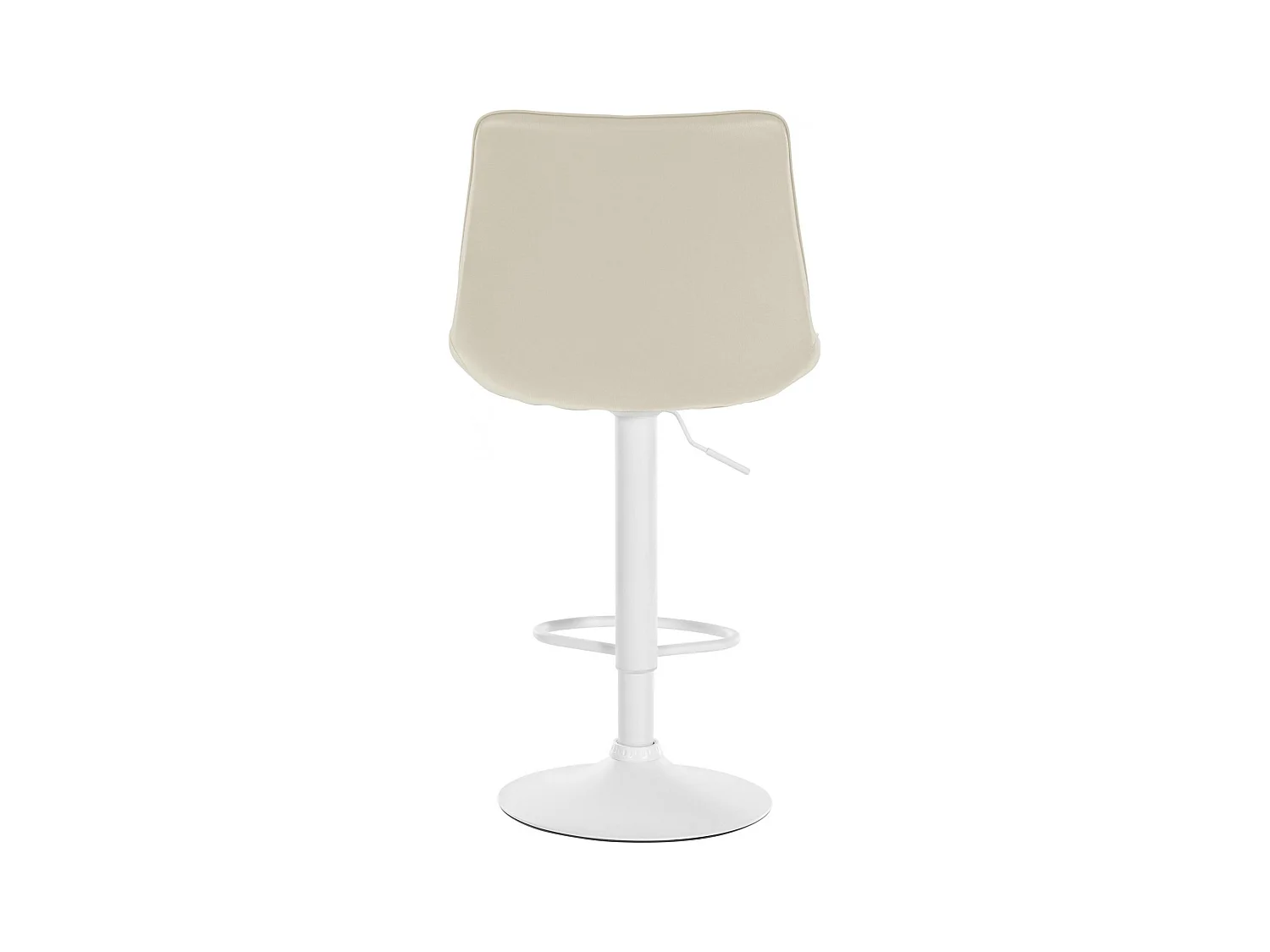 Lot de 2  Tabouret de bar - Similicuir - Crème - Toni