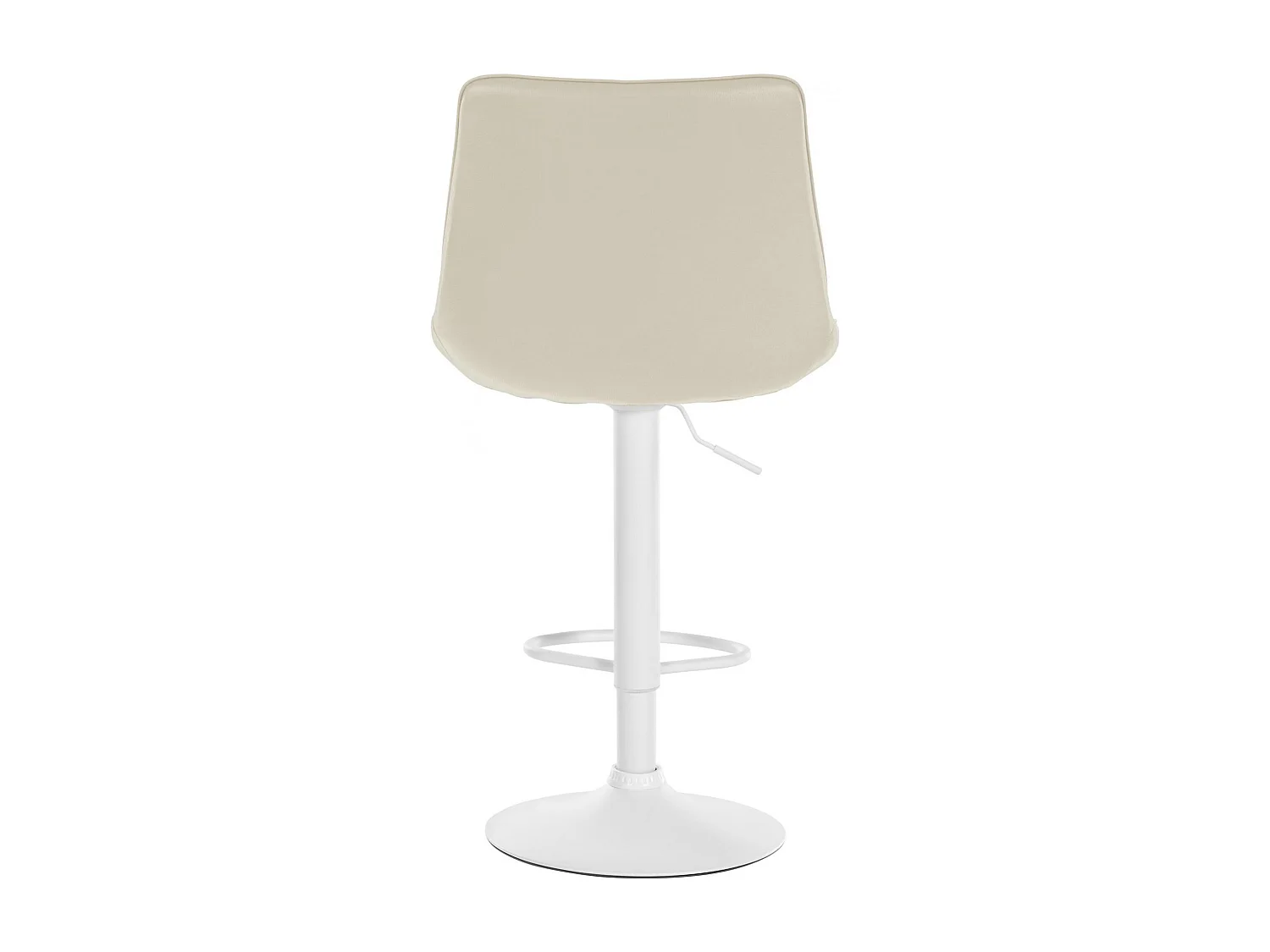 Lot de 2  Tabouret de bar - Similicuir - Crème - Toni