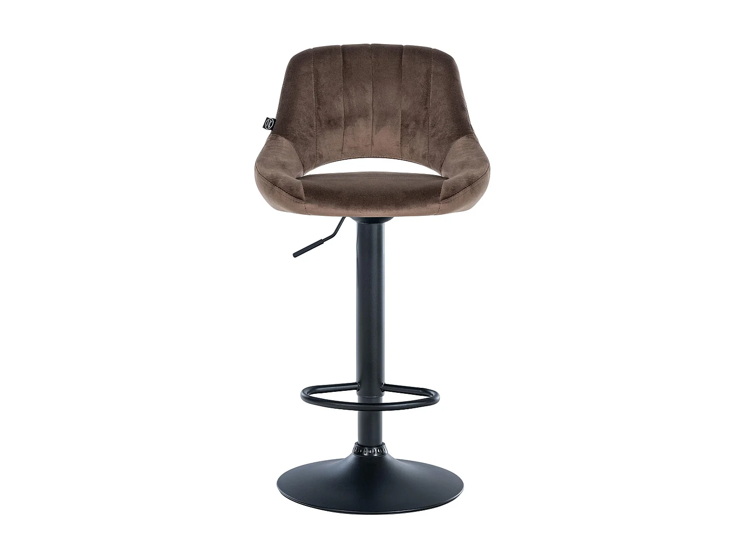 Lot de 2  Tabouret de bar - Velours - Marron - Milet