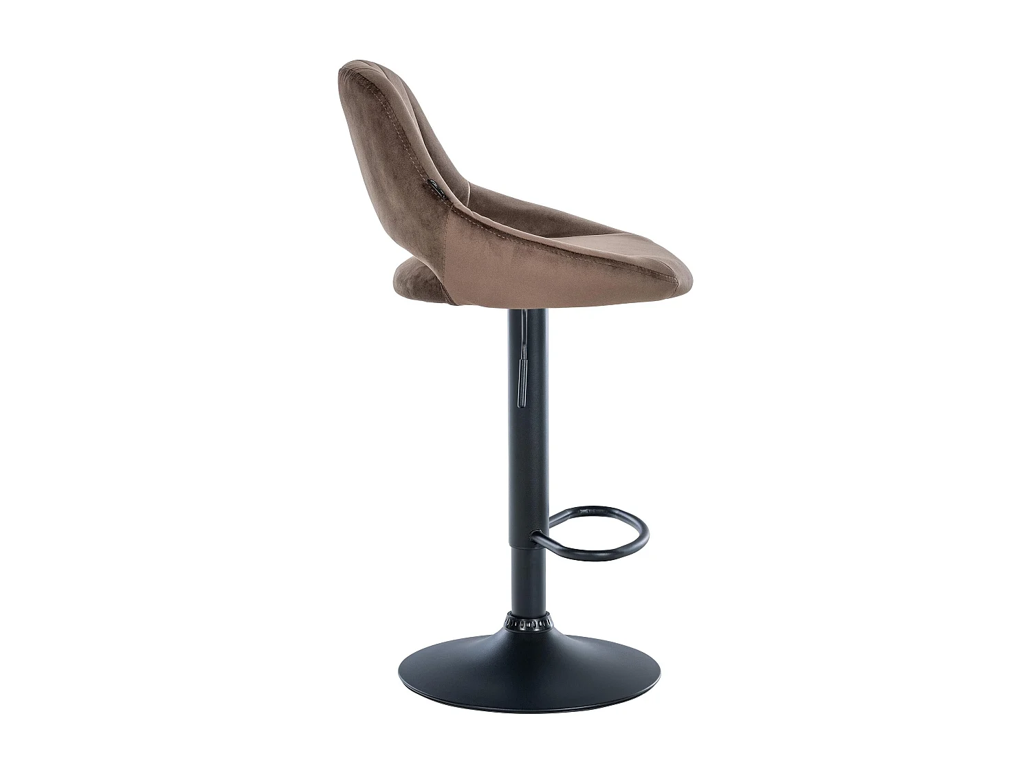 Lot de 2  Tabouret de bar - Velours - Marron - Milet