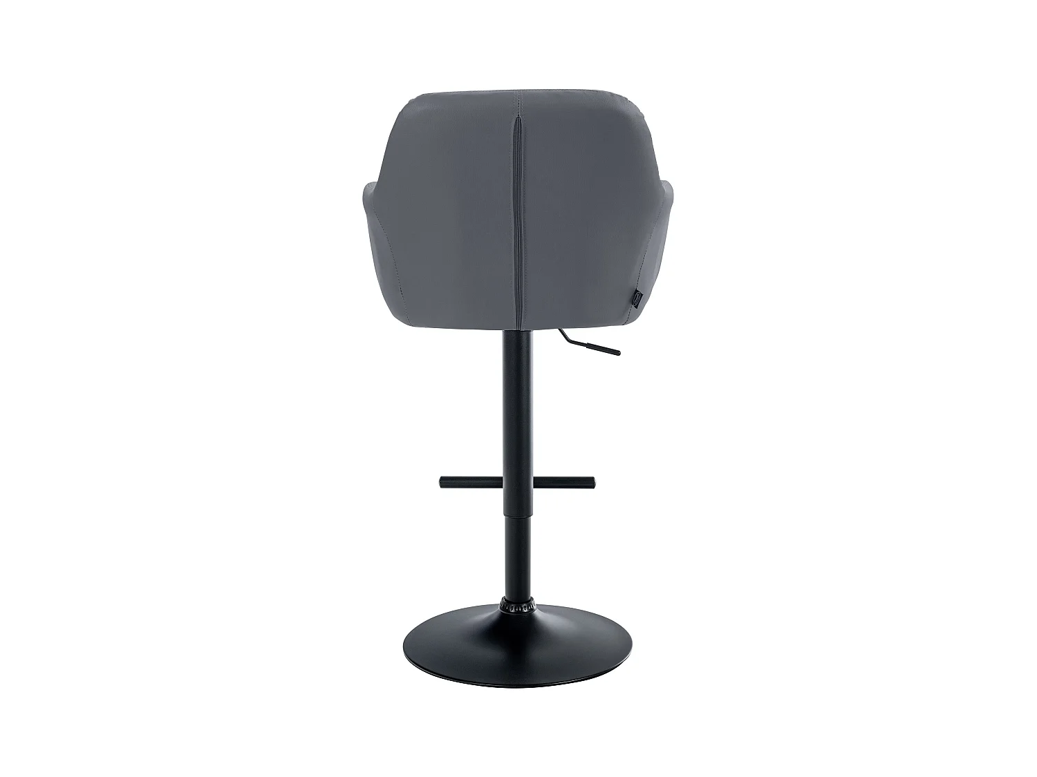 Tabouret de bar - Similicuir - Gris - Natoma