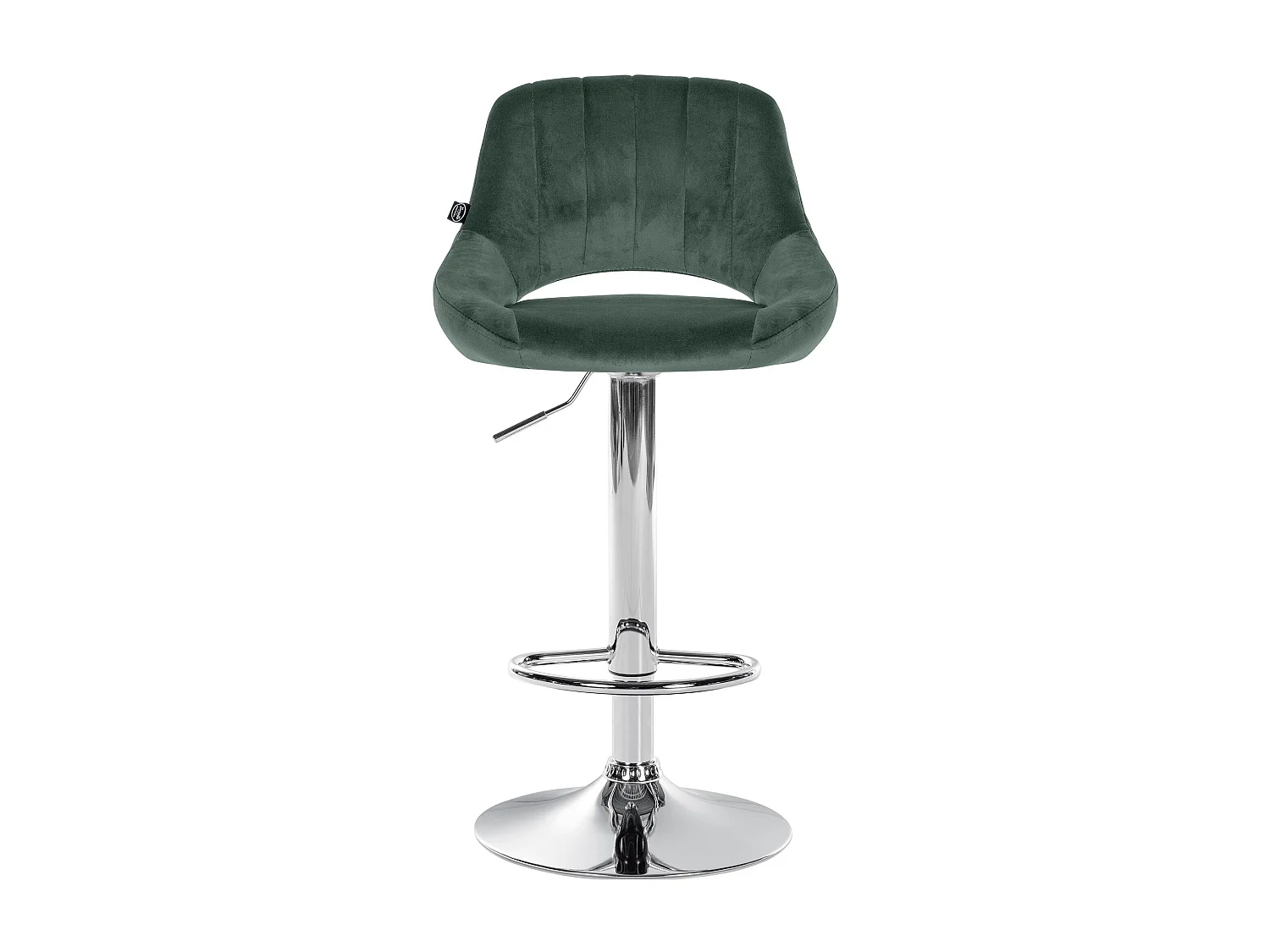Tabouret de bar - Velours & Chrome - Vert - Milet