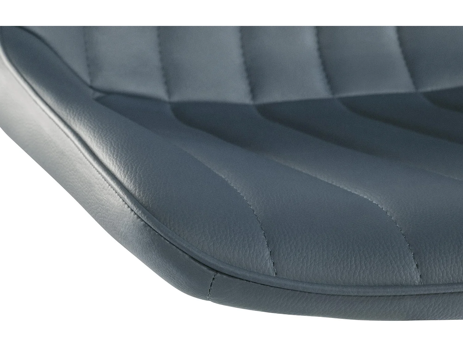 Lot de 2  Tabouret de bar - Similicuir - Gris - Toni