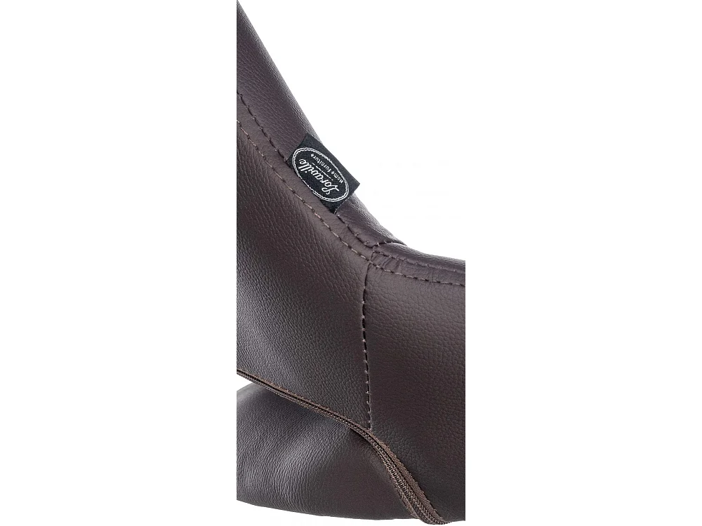 Tabouret de bar - Similicuir & Noir - Marron - Milet