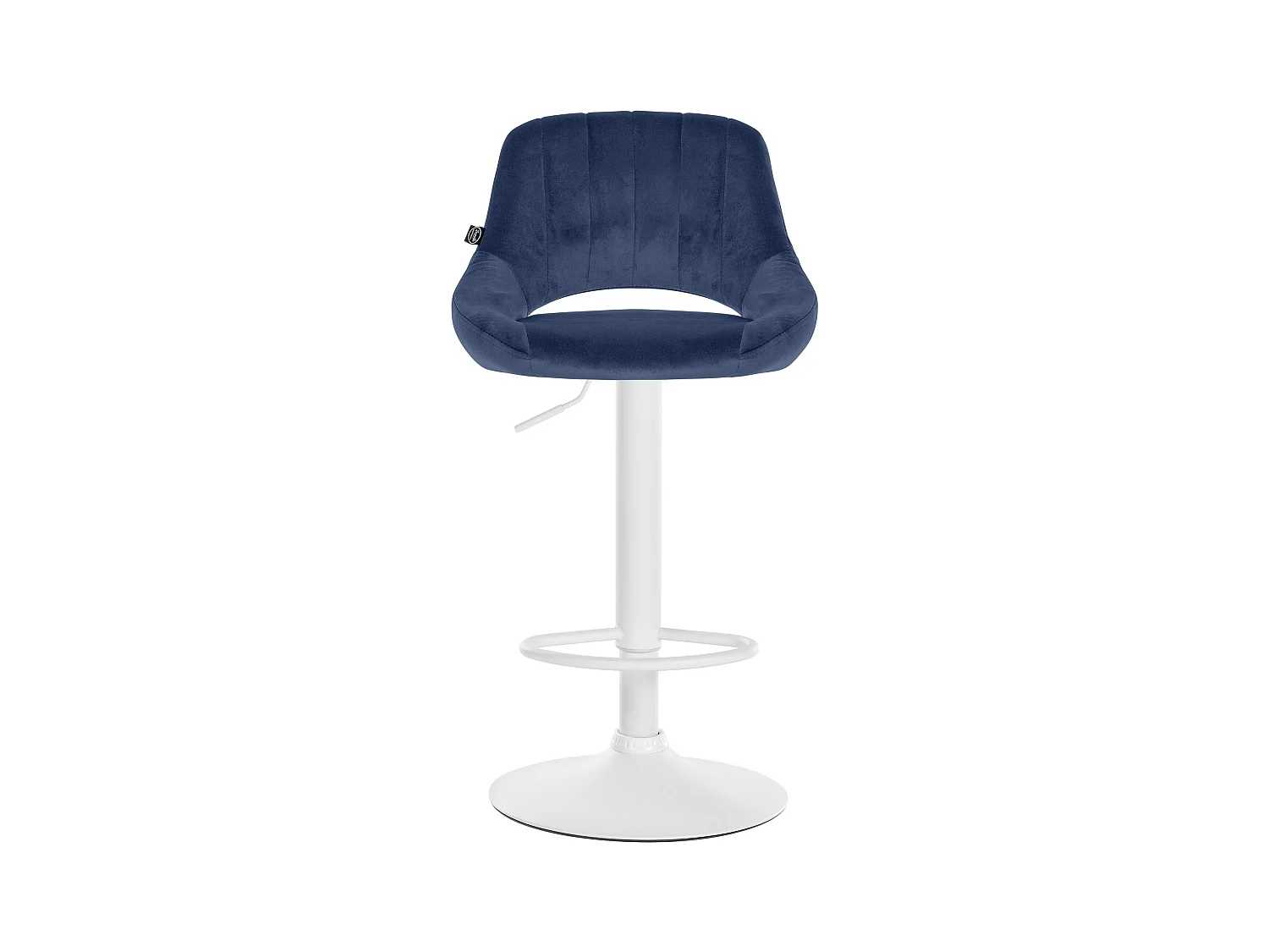 Lot de 2  Tabouret de bar - Velours - Bleu - Milet