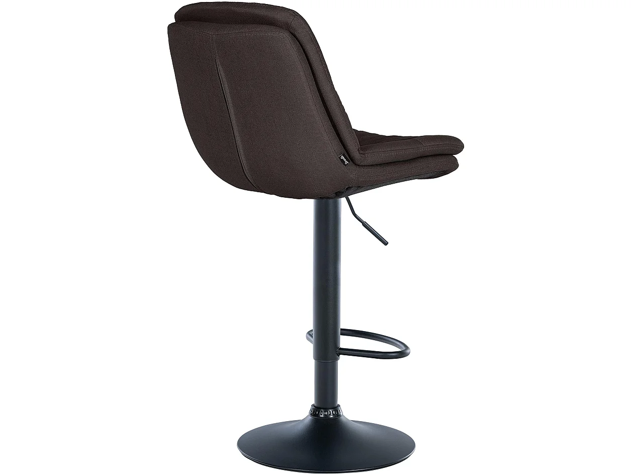 Tabouret de bar - Tissu - Gris foncé - Laurel