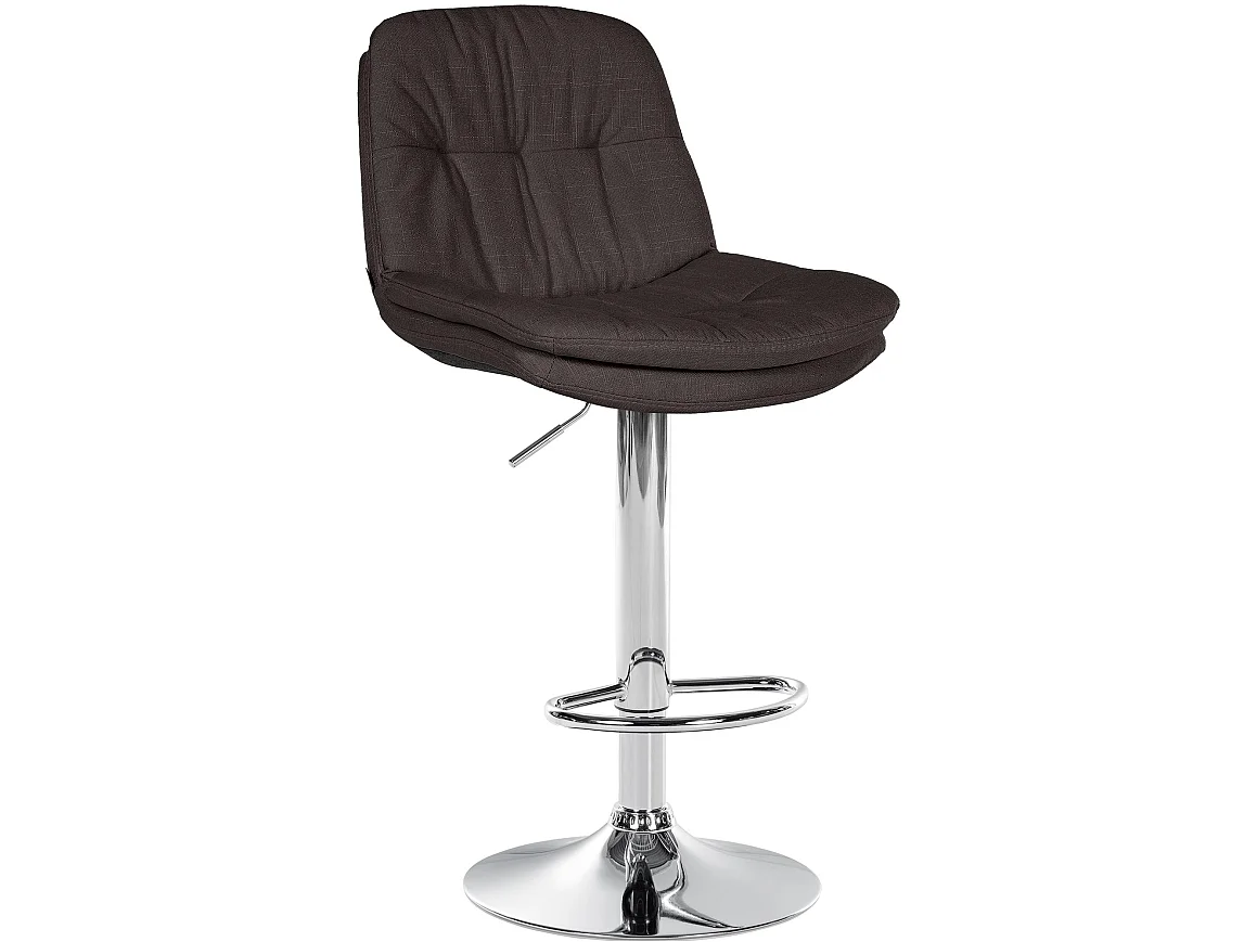 Tabouret de bar - Tissu - Gris foncé - Laurel