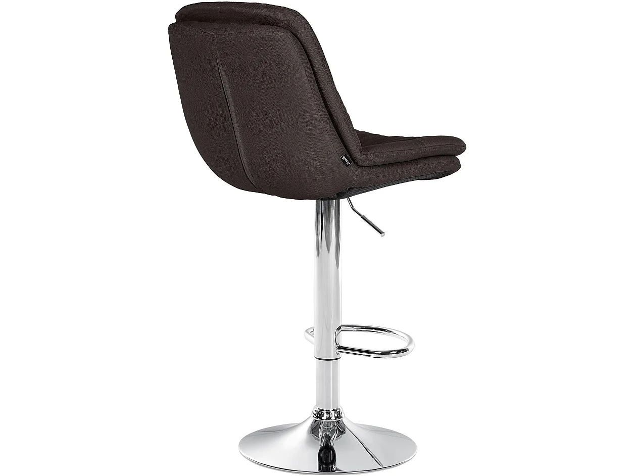 Tabouret de bar - Tissu - Gris foncé - Laurel