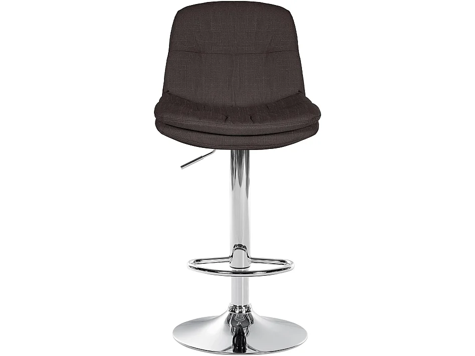 Tabouret de bar - Tissu - Gris foncé - Laurel